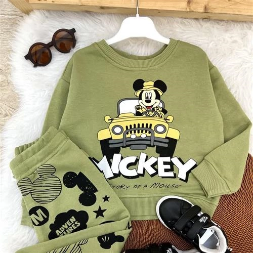 دو تیکه دورس و شلوار سه نخ  میکی ماشین زارا ترک کد 5168