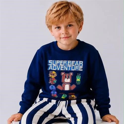ست دو تیکه دورس شلوار دو نخ superbear ترک کد 19432
