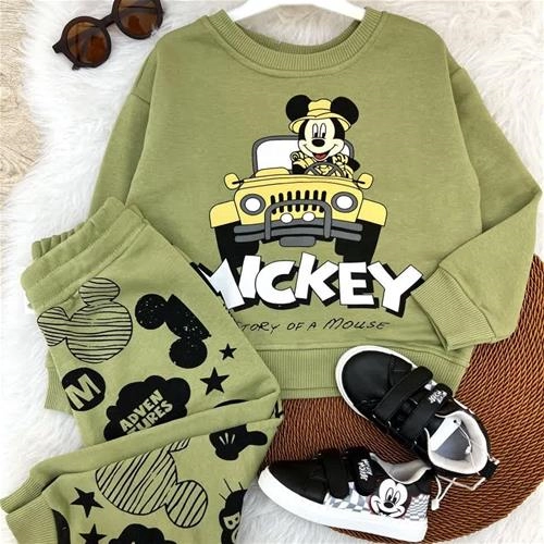 دو تیکه دورس و شلوار سه نخ  میکی ماشین زارا ترک کد 5168