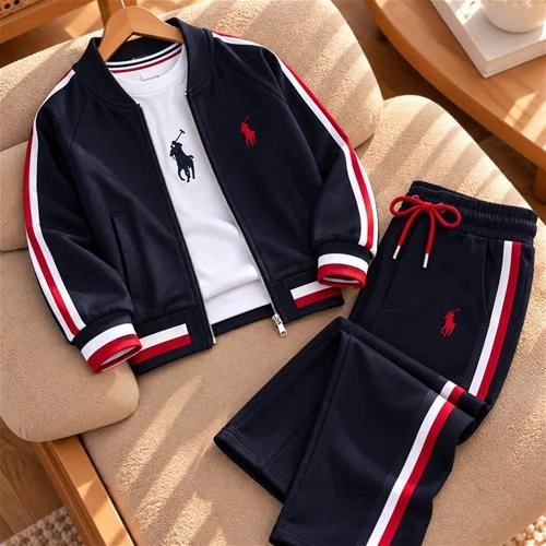 سه تیکه سویشرت تیشرت و شلوار  پولو ترک کد 19656