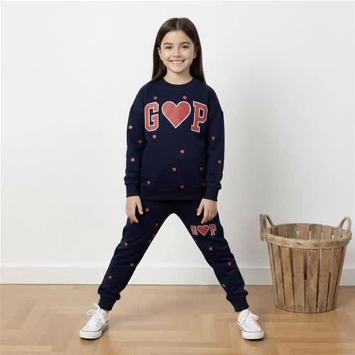 ست دو تیکه دورس شلوار دو نخ گپ قلب ترک کد 18876