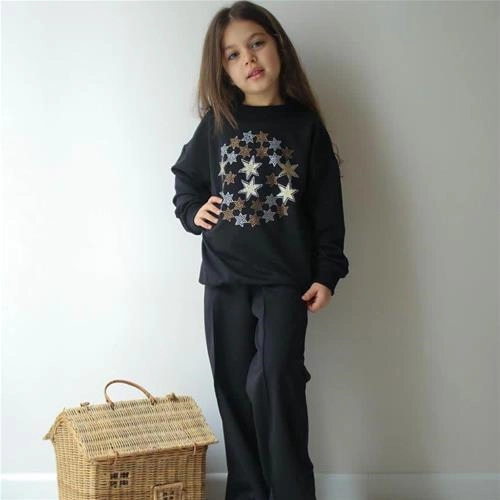 ست دوتیکه دورس شلوار ستاره نگین کوب ترک کد 18910