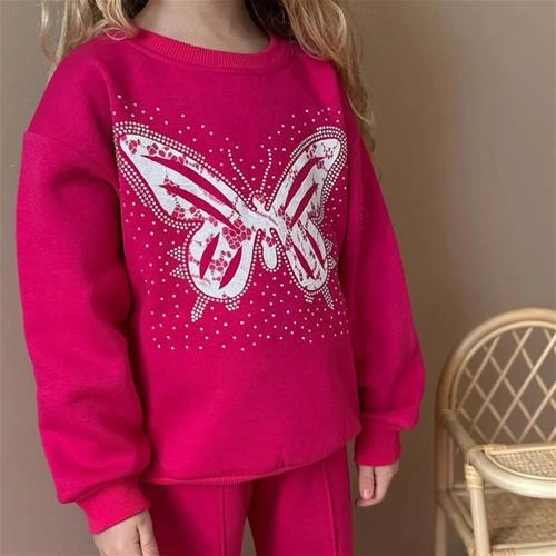 ست دوتیکه نگین دار کرکدار پروانه ترک کد 18771