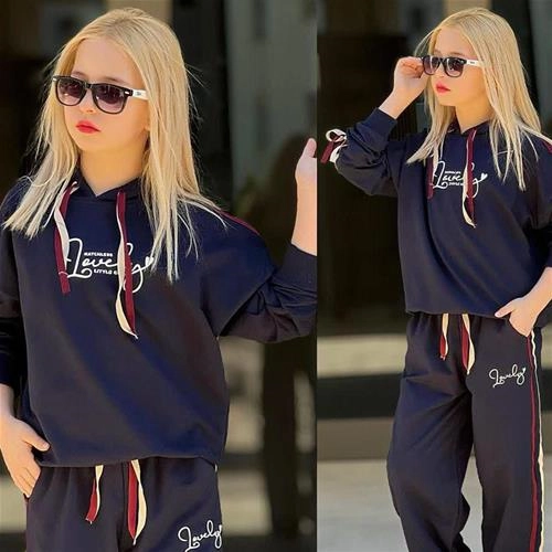 دوتیکه هودی شلوار جدید ترک 4-12سال کد 18907