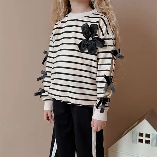 تکرار دوتیکه راه راه جدید دورس شلوار 5-14سال کد 18870