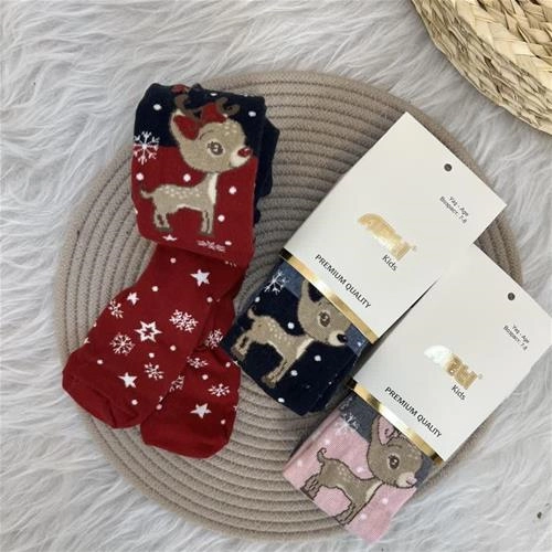 جوراب شلواری پاییزی   اهو ترک  5-8سال کد 6127