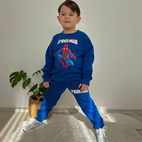 ست دو تیکه کرکدار پشت طرحدار اسپایدرمن ترک کد 18818