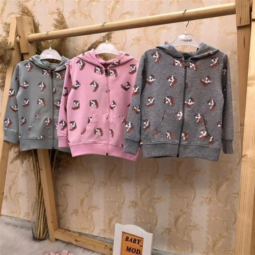 سویشرت تک شاخ دخترانه ترک کد 2459