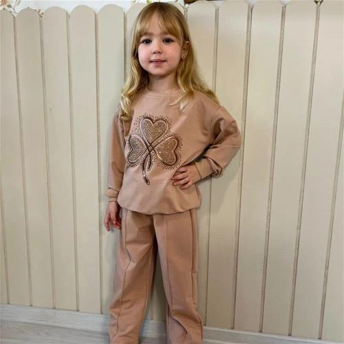 ست دوتیکه نگین دار برگ ترک کد 18815