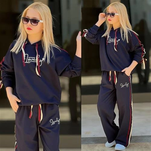 دوتیکه هودی شلوار جدید ترک 4-12سال کد 18907