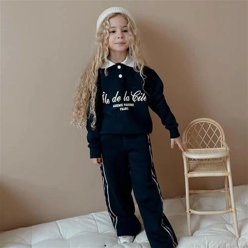 ست دوتیکه کرکدار یقه دکمه دار ترک 5-14سال کد 18747