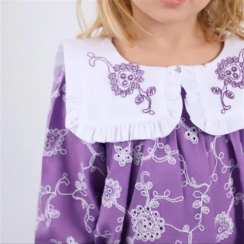 پیراهن گلدوزی استردار ترک کد 18886