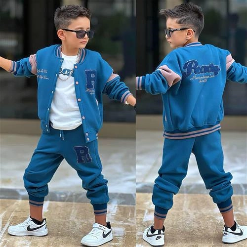 ست سه تیکه کرکدار Rترک 4-12سال کد 18710