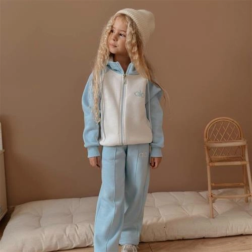 ست دوتیکه کرکدار alo ابی ترک 5-6سال کد 18700