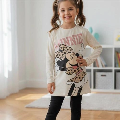 ست دو تیکه تونیک سه نخ میکی و لگ برند اچ اند ام ترک کد 18655