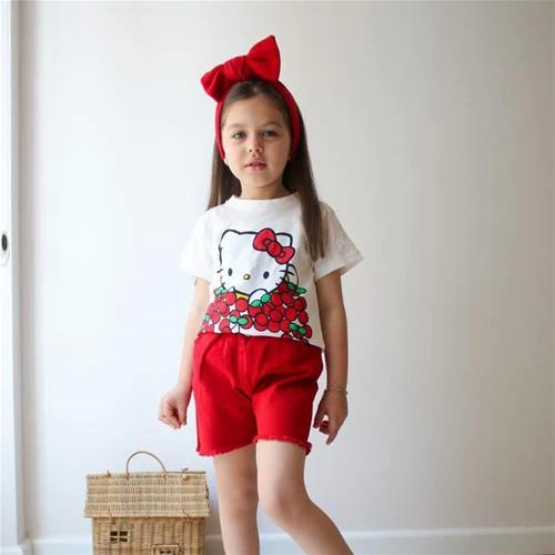 تیشرت کیتی و شلوارک جین ترک کد کد 18212