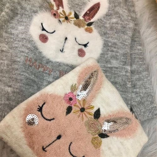 بافت خرگوش پولکی دخترانه ترک کد 3749